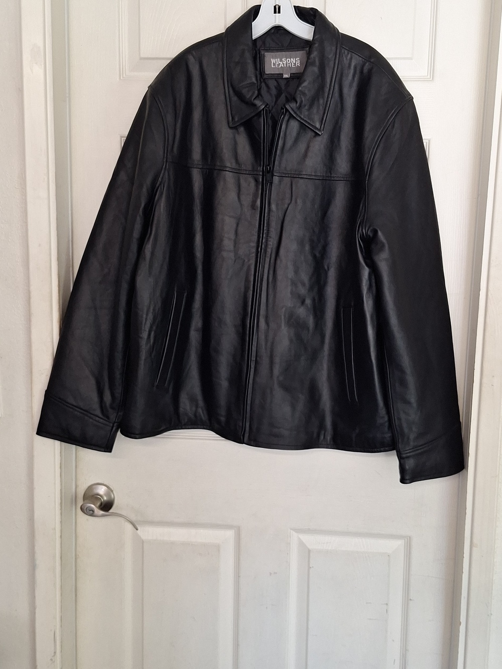 Wilsons Leather Men's Genuine Leather Coat Jacket Black Size XXL